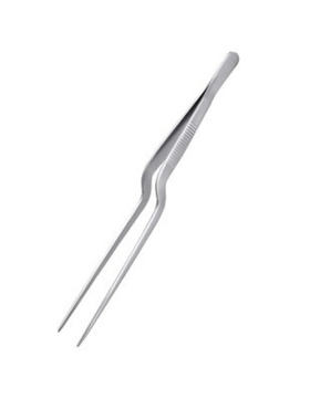 Щипцы (пинцет) 16 см. изогнутые, нерж. MGsteel