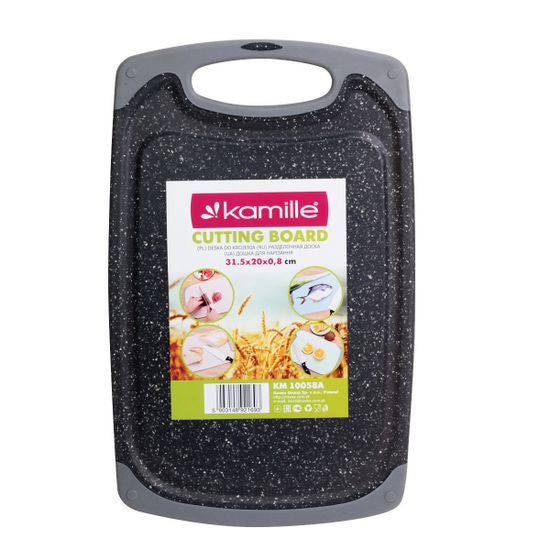Доска разделочная пластиковая 31,5х20х0,8 см. Kamille KM-10058A