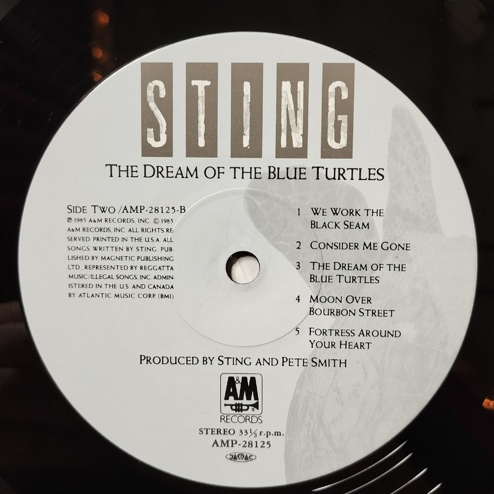 Винтажная виниловая пластинка LP Sting The Dream Of The Blue Turtles (Japan 1985) (Obi) Shadows In The Rain