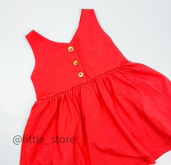 Платье хлопковое, Красное