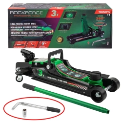 Домкрат подкатной гидравлический низкопрофильный с поворотной ручкой 3т RockFORCE RF-T825010+1