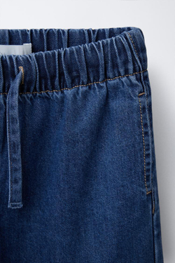 ZARA ДЖИНСЫ С ШИРОКИМИ ШТАНИНАМИ, СИНИЙ