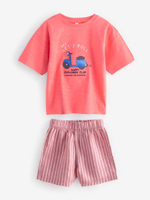 Пижама для мальчика Next AC0-919, 3 шт., Синий, Оранжевый, Бежевый