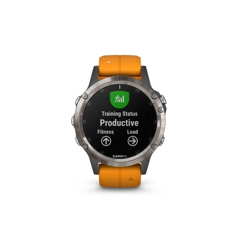 Смарт-часы Garmin Fenix 5 Plus Sapphire, титановый, 010-01988-16
