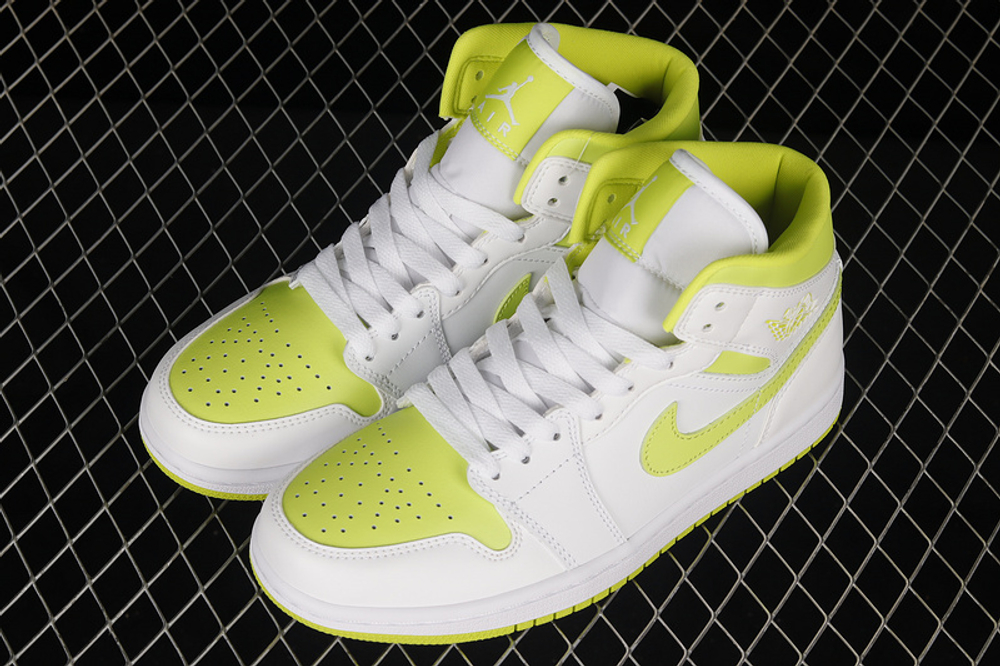 Jordan 1 Mid White Lime