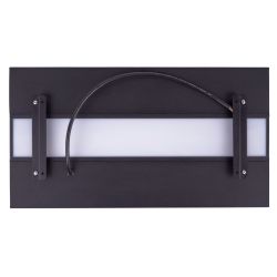 ULO-K16B 2x16W-4000K-L50 5W-3000K IP44 BLACK Светильник линейный светодиодный подвесной с фоновой подсветкой. Белый свет 4000К. Алюминий. Цвет черный. TM Uniel