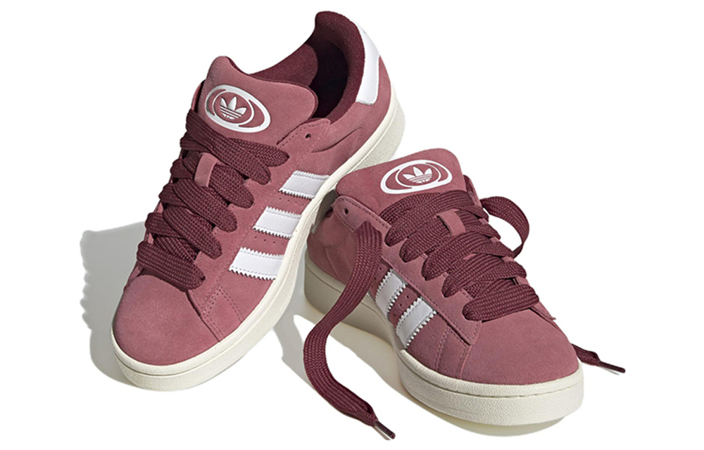 Adidas originals Campus 00S trendy casual non-slip wear-resistant low-top sneakers women's pink and white