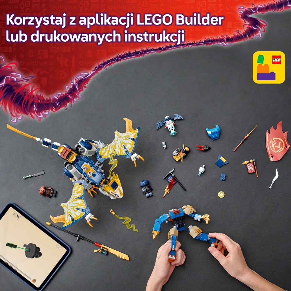 Конструктор LEGO Ninjago 71843 Дракон-мех Рога — фото 6