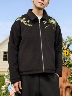 Шерстяная куртка HARSHandCRUEL "Flowers" Wool Zip Jacket