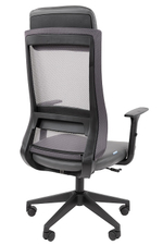 Офисное кресло CHAIRMAN 500 LT с подголовником, экокожа/сетка