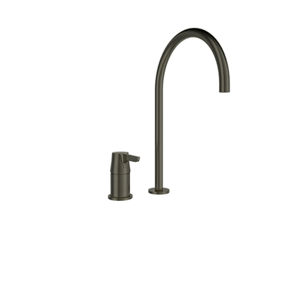 Смеситель для раковины однорычажный на 2 отверстия ADAGIO 914003GR графит