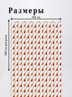 Оксфорд с принтом 2 метра №2 600 D