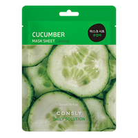 Тканевая маска для лица с экстрактом Огурца Consly Daily Solution Cucumber Mask Sheet 5шт