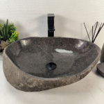 Каменная раковина из речного камня RS-05274 (54*42*15) 0862 из натурального камня