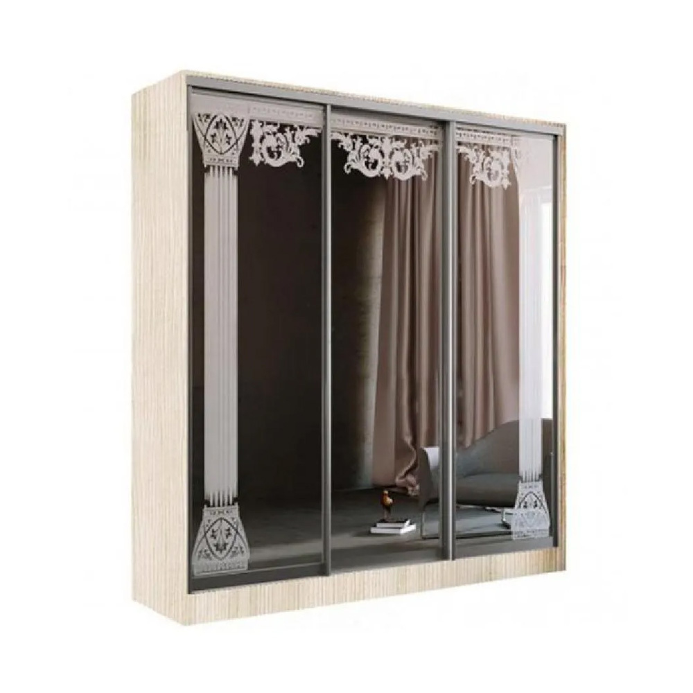 Шкаф-купе Тринити 5 2,0 м, Сандал светлый