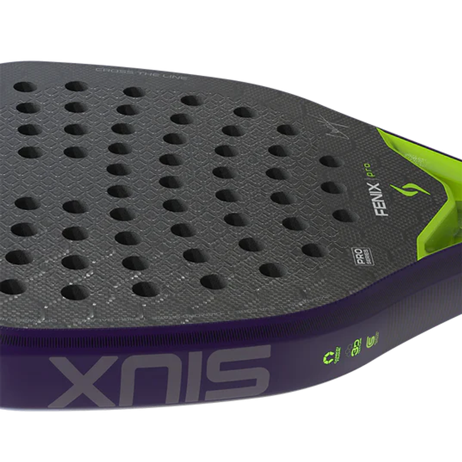 Ракетка для падел Siux Fenix Pro Glow Purple 2026 черно-фиолетовая