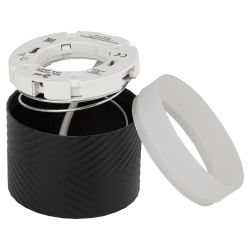 Светильник настенно-потолочный спот ЭРА OL38 BK под GX53 IP20 черный