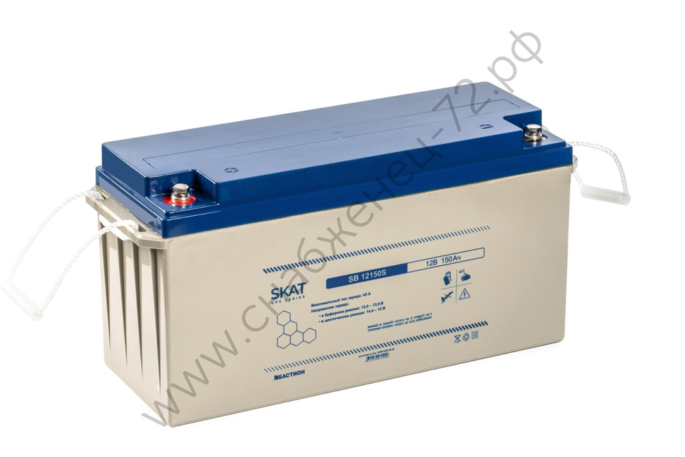 SKAT SB 12150S АКБ свинцово-кислотная тип AGM 12V 150Ач Iзар.45А, клеммы под болт М6