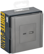 FORTE&PIANO Розетка USB A+C 3,1А FP550 сталь IEK