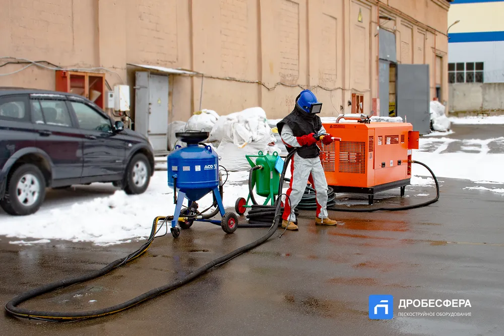 Аппарат с дизельным компрессором 17 м2 в час | комплект "Промышленник"