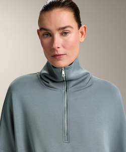 Oysho Толстовка на молнии до середины груди, синевато-серый