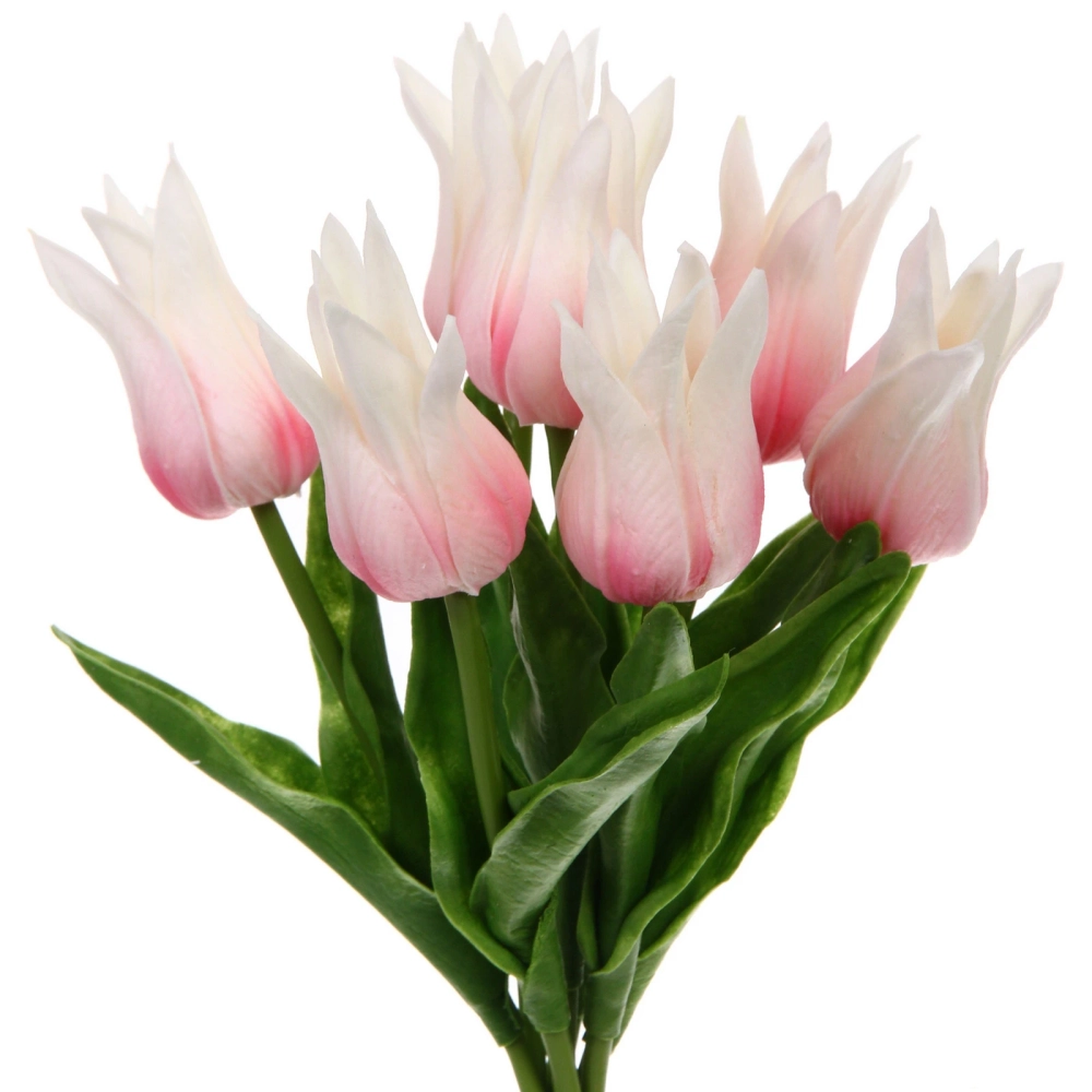 Цветы искусственные «Natur» 37см Тюльпаны 7шт розовые