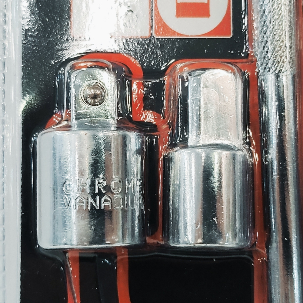 G-10277 / Набор удлинителей для торцевых головок 1/2, 3/8, 1/4 дюймов с карданом и адаптером, 10 предметов