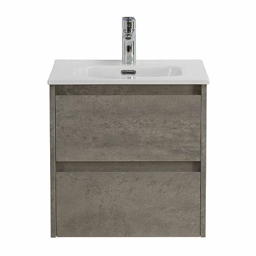 Тумба с раковиной BelBagno KRAFT-500-2C-SO-CG Cemento Grigio