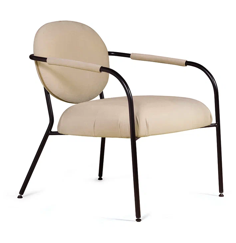 Лаунж кресло EGO, велюр бежевый