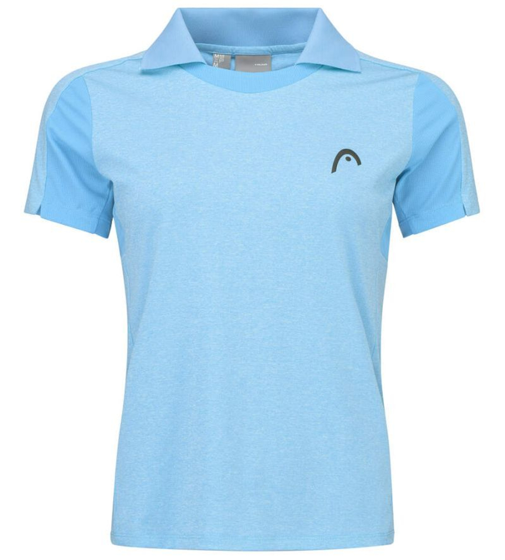Женское поло Head Padel Tech Polo Shirt - electric blue