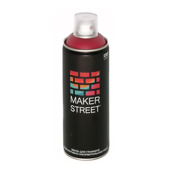Эмаль для граффити 400 мл, 403 Гранатовый, Makerstreet MS400
