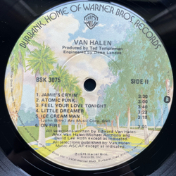 Винтажная виниловая пластинка LP Van Halen Runnin With The Devil (США 1978)