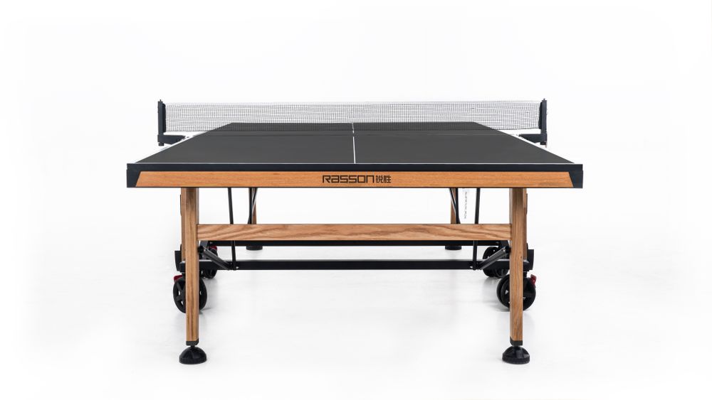 Теннисный стол складной для помещений "RASSON PREMIUM T01 Indoor" (натуральный дуб) с сеткой