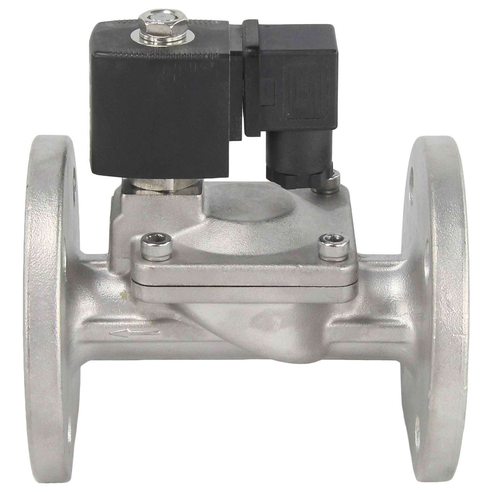 Two way normally closed indirect acting electric solenoid valve Elephant VSF-601E-PU-NC EPDM 110/220V, body material - stainless steel AISI 304, seal - EPDM