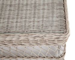 "Гранд Латте" стол журнальный из искусственного ротанга, цвет бежевый