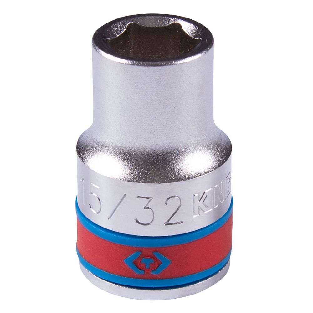 KING TONY (433515S) Головка торцевая стандартная шестигранная 1/2&quot;, дюймовая 15/32&quot;