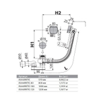 Сифон для ванны AlcaPlast A564ANTIC