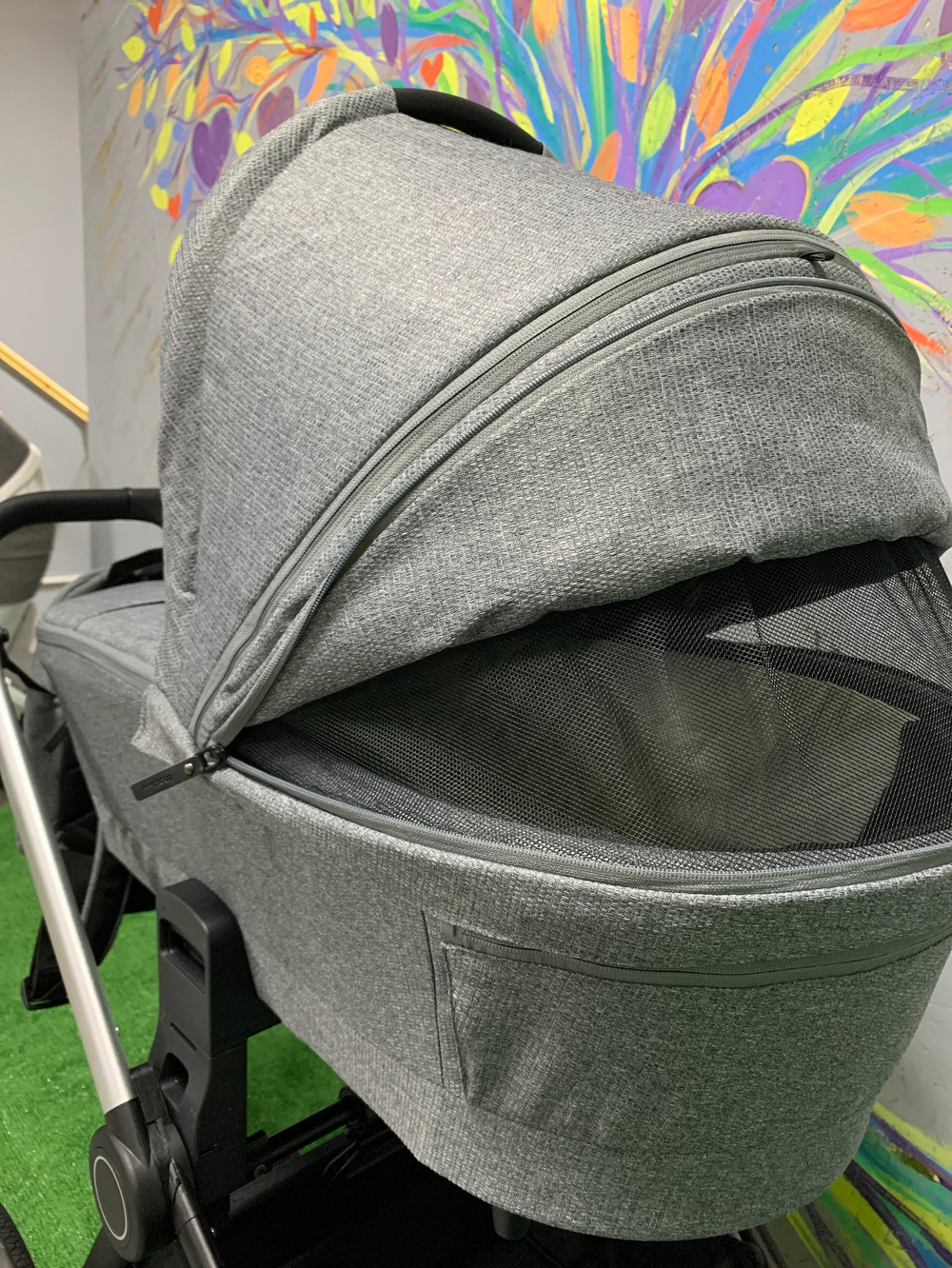 Коляска детская MOWBaby "ZOOM"PU (3в1) RA087 Silver Grey