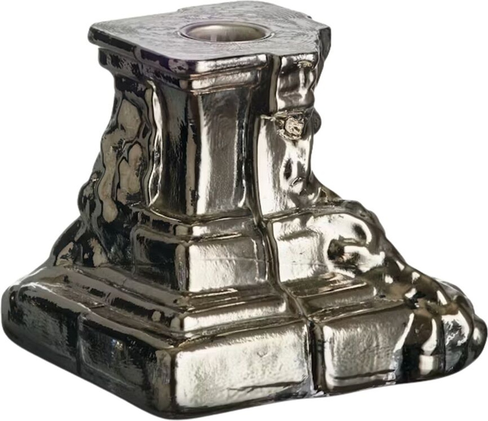 Подсвечник kosta boda rocky baroque, хрусталь, серебристый · арт. fabr 7062322
