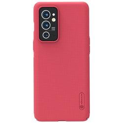 Тонкий жесткий чехол красного цвета от Nillkin для смартфон Oneplus 9RT, серия Super Frosted Shield