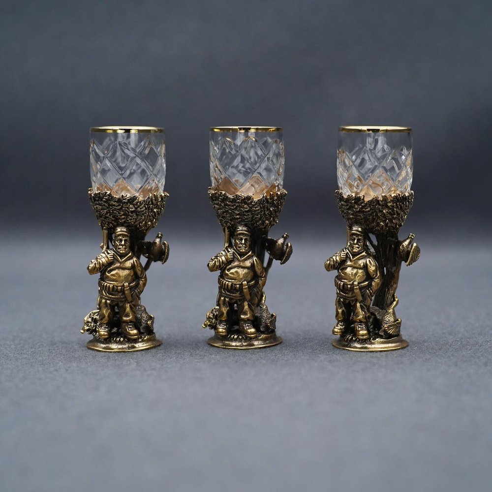 Подарочный набор стопок "Охотник" 3 шт.