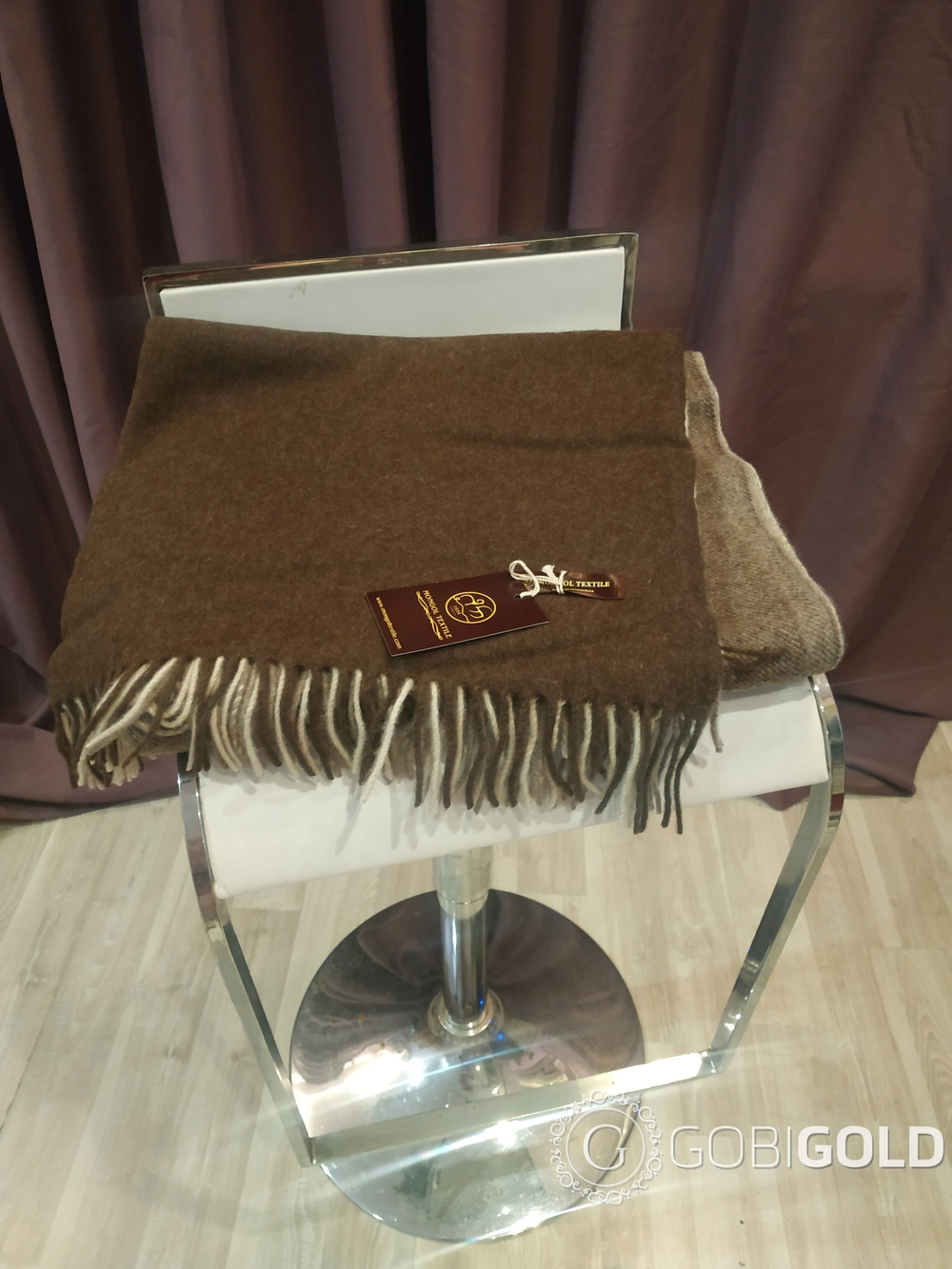 Плед из 100% овечьей шерсти 150x200 см. (MONGOLTEXTILE) - MT046