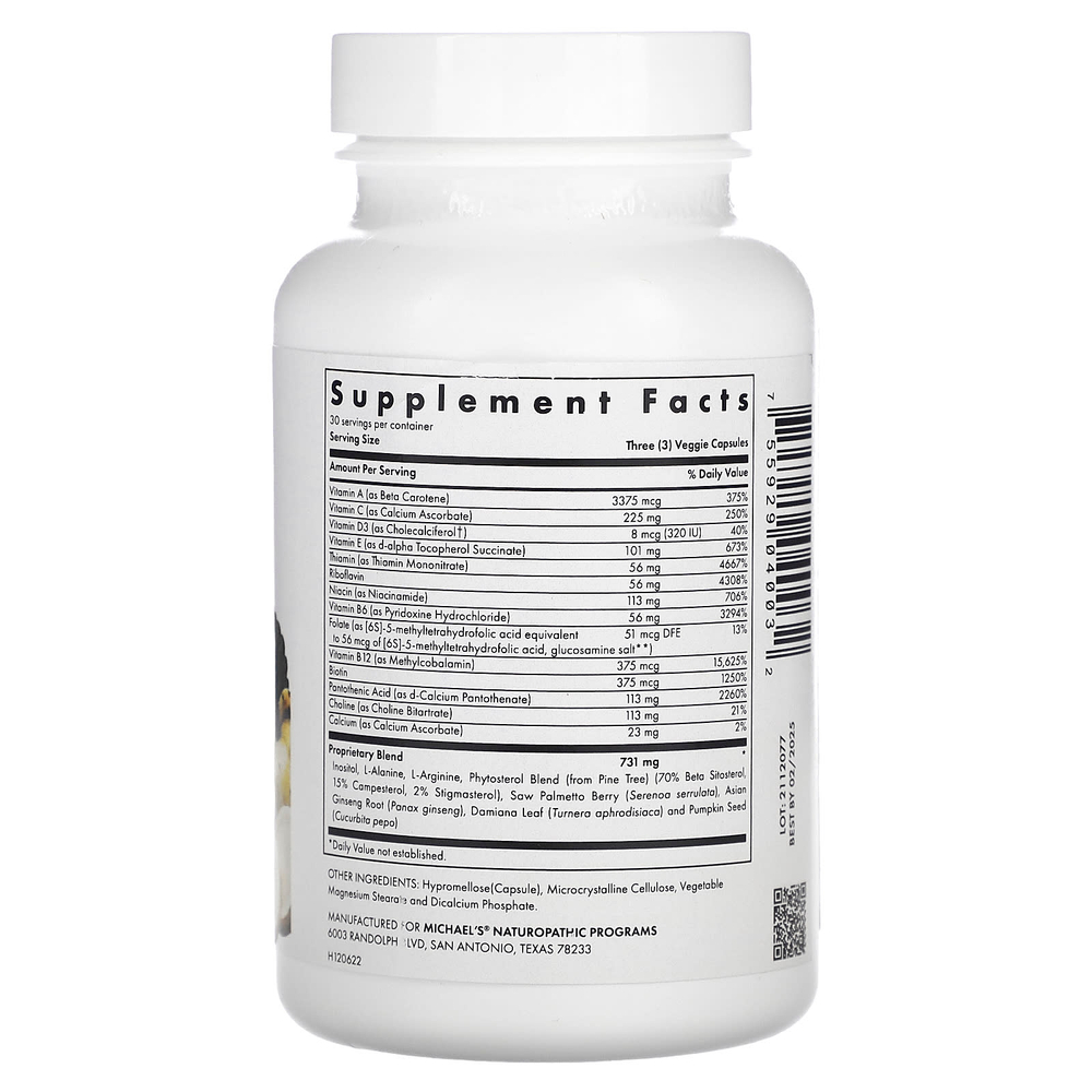 Michael's Health, Для мужчин, мультивитаминные капсулы, 90 вегетарианских капсул