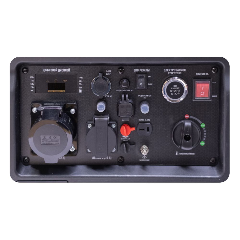 Генератор бензиновый инверторный Dinking DK5500i - [5 кВт / 220V] эл. пуск, ATS