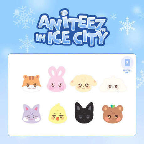 Подушка ATEEZ X ANITEEZ IN ICE CITY + фотокарта