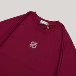 Raglan Sweatshirt LOGO Beaujolais