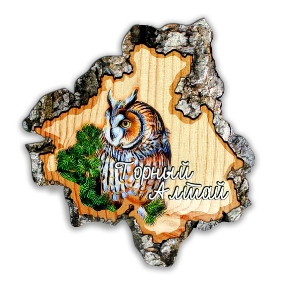 Магнит спил Республика&quot;Сова&quot;