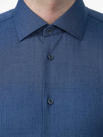 Сорочка мужская VESTER длинный рукав, цвет синий, бамбуковое волокно 58218 14