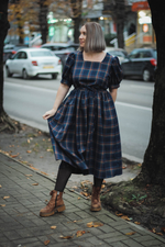 Платье в клетку из шерсти