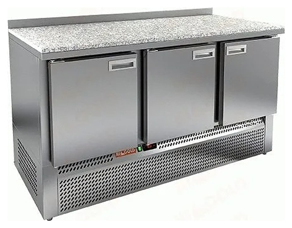 Стол морозильный HICOLD GNE 111/BT с бортом камень